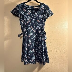 Copper Key Navy Floral Top
